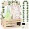 Wooden Baby Shower Crate Closet, Baby Shower Basket with Name Plate (Small Size) 13.4"L x 9"W x 6.7"H